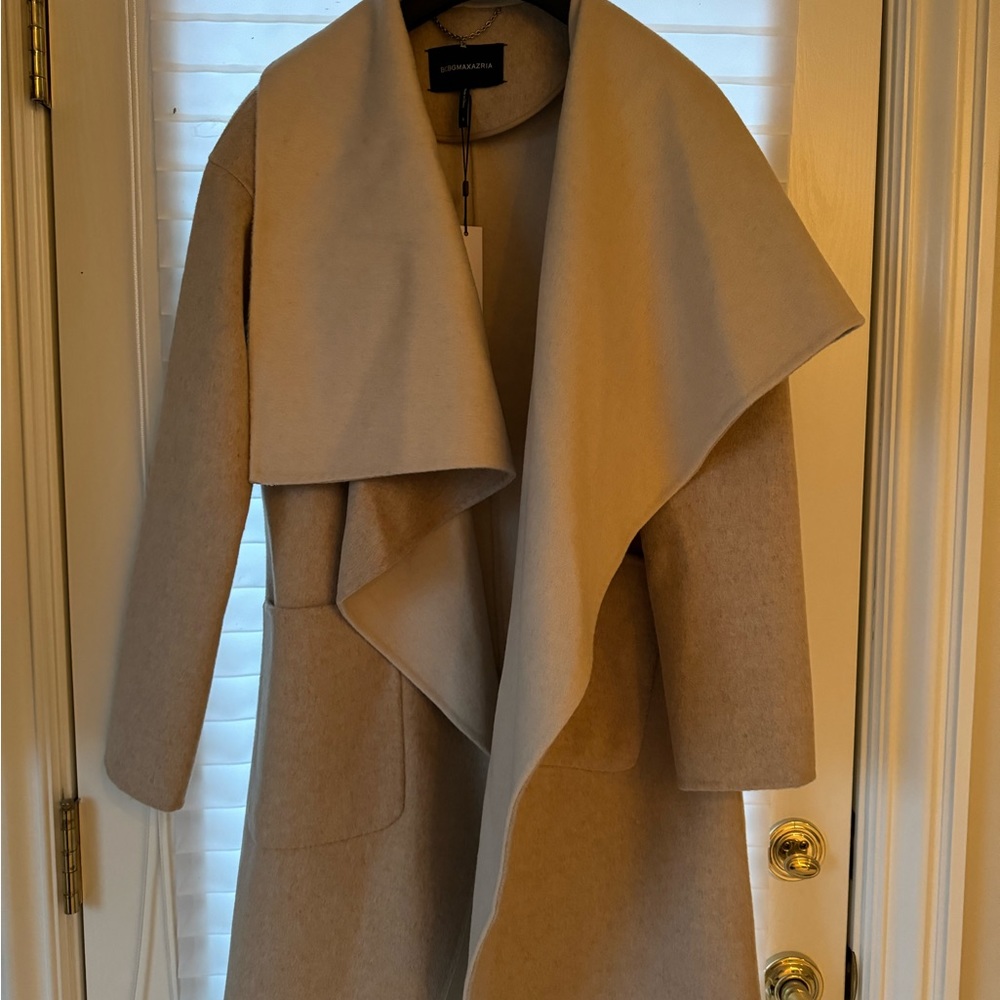 BCBG Wrap Coat Beige